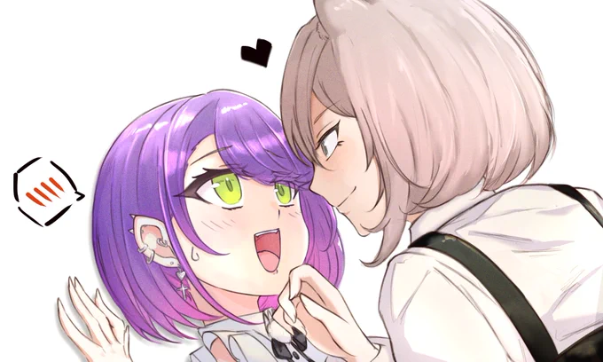 今日練習33 獅白ぼたん x 常闇トワ ( (≧▽≦)(≧▽≦))
#ししらーと #TOWART #ししトワ 