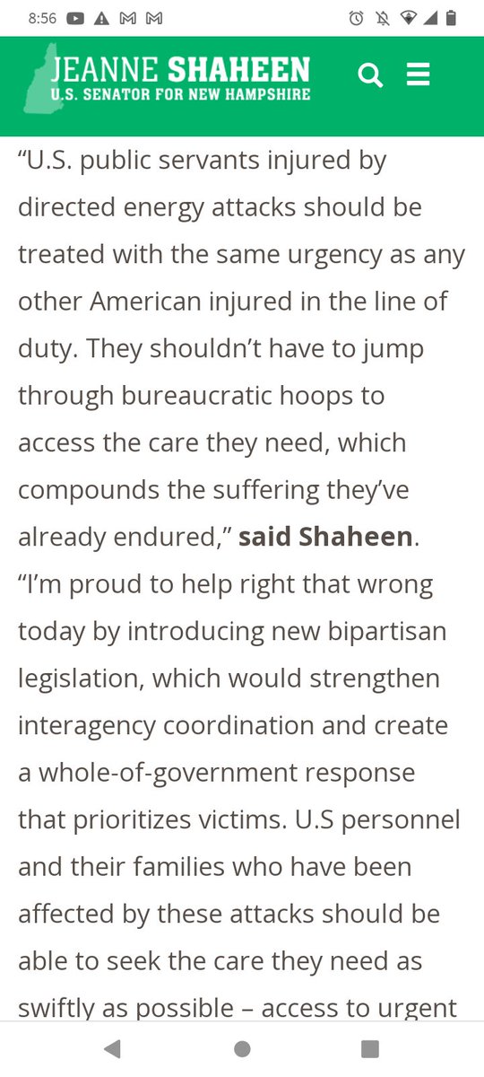 truth_vibration's tweet photo. Shaheen Unveils New Bipartisan Bill to Help Americans Affected by #DirectedEnergyAttacks 
Those of us who are under attack are being discriminated against by #healthcare #providers and they instead diagnose it as mental illness.

https://t.co/LtU8ErzKwo https://t.co/vELHaPLQjz
