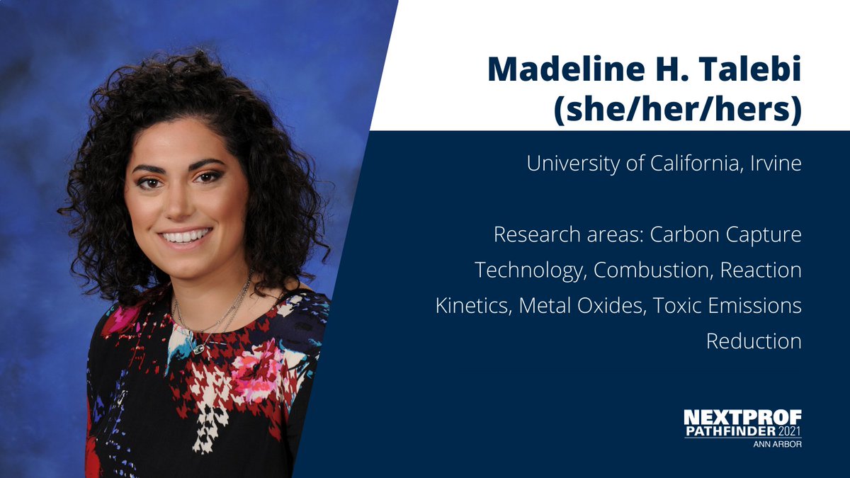 UMengineering's tweet photo. .@uciengineering's Madeline H. Talebi researches Chemical Looping Combustion (CLC), a flameless combustion process where air is replaced with a regenerative metal oxide so that sequestration of carbon dioxide can be achieved without the need of gas separation. #NextProfPathfinder https://t.co/jGMJlPtWlN