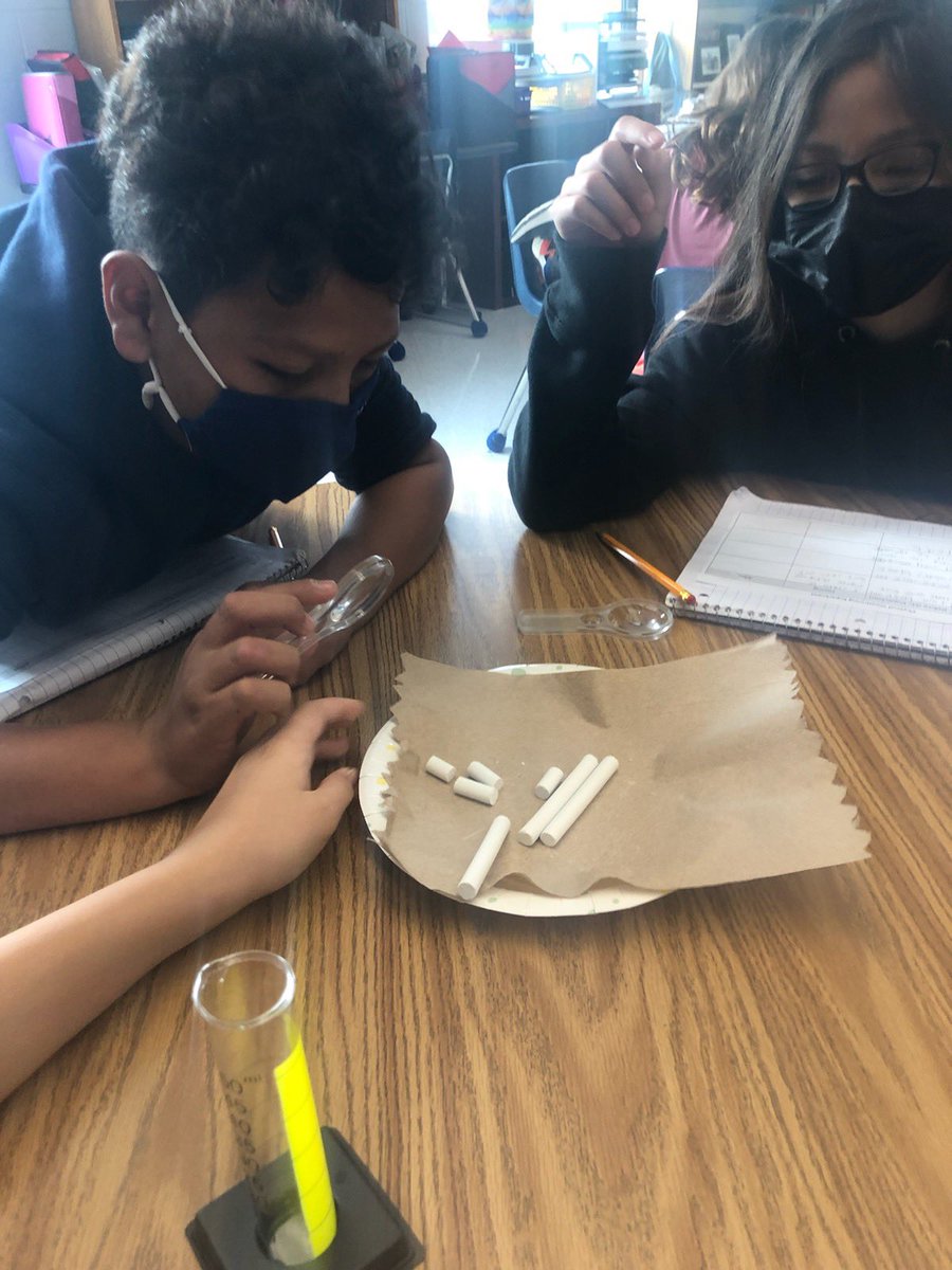 CPES5thGrade's tweet photo. This week students explored physical weathering using chalk #cpesbelieves #science #handsonlearning https://t.co/diCcv4VKEd