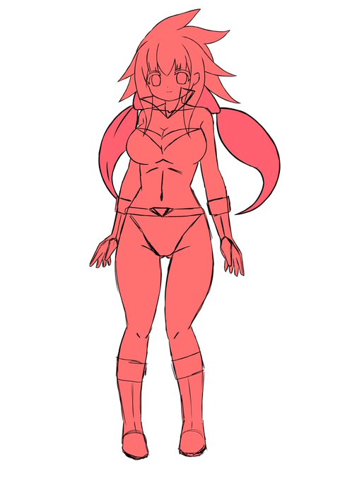 何度も立ち絵修正してて、今こんな感じになりました。

後ろ髪ほどいてみました! 