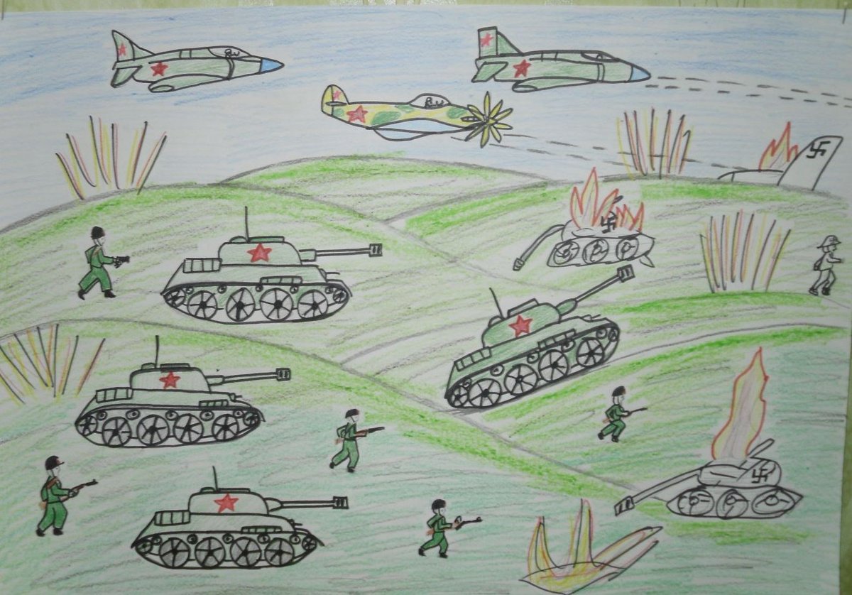 Война глазами детей рисунки
