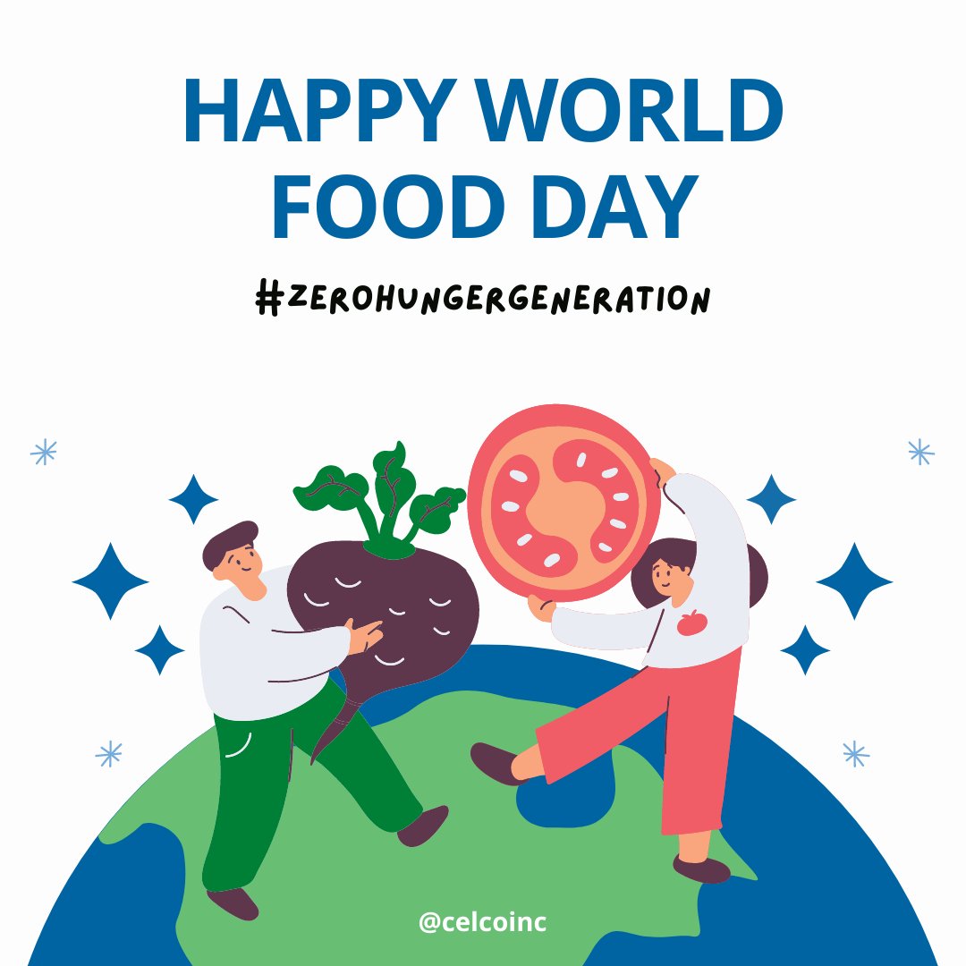 Today is World Food Day! 

You can help build a #foodsecure future by donating food to your local charity, sharing this post, or supporting your favourite local restaurant. 

#ZeroHungerGeneration #WorldFoodDay #UN #foodsecurity #foodindustry #foodservice #celco #celcook