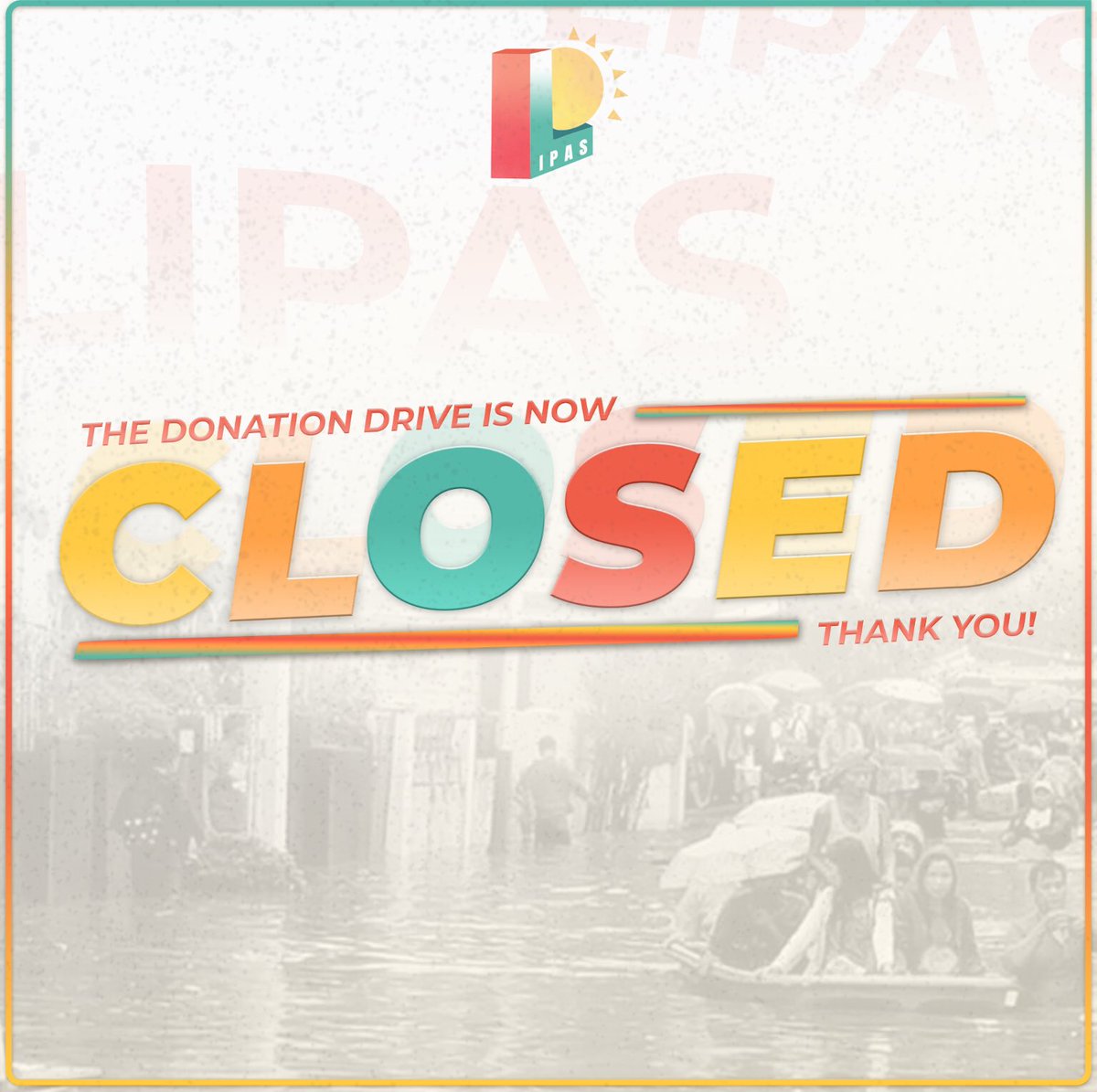 lipas_ph's tweet photo. LIPAS would like to show  gratitude to all who supported our Donation Drive for the #MaringPH typhoon victims. We are always with the people and rest assured 100% of the proceeds will go to our beneficiaries. 

(1/2) https://t.co/Dac72kuq2L