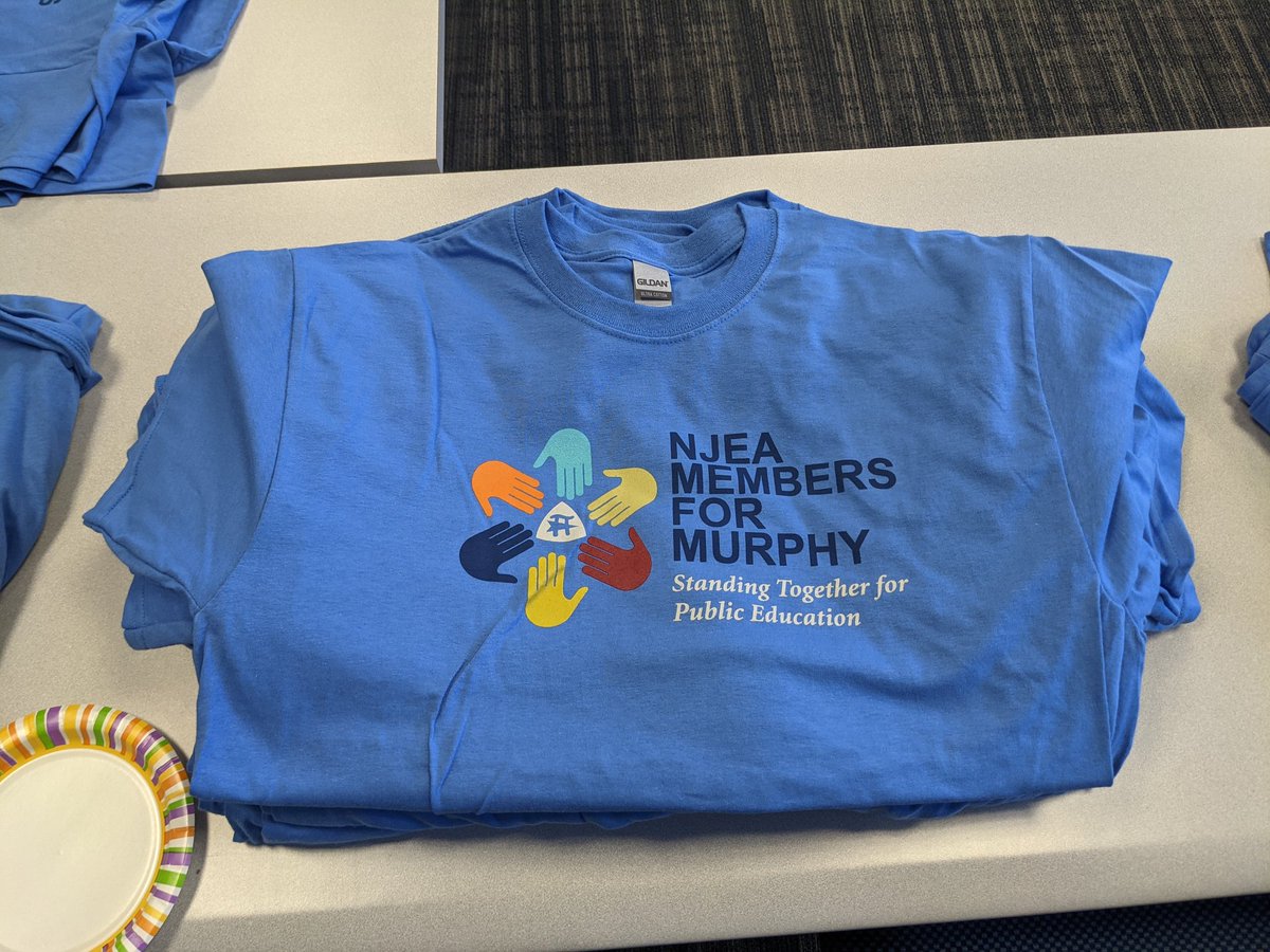We're ready for our #MembersForMurphy Day of Action! 
Stop by the office before 2 and fill out a few postcards, grab some signs &amp; your 👕 ! <a href="/NJEA/">NJEA</a>