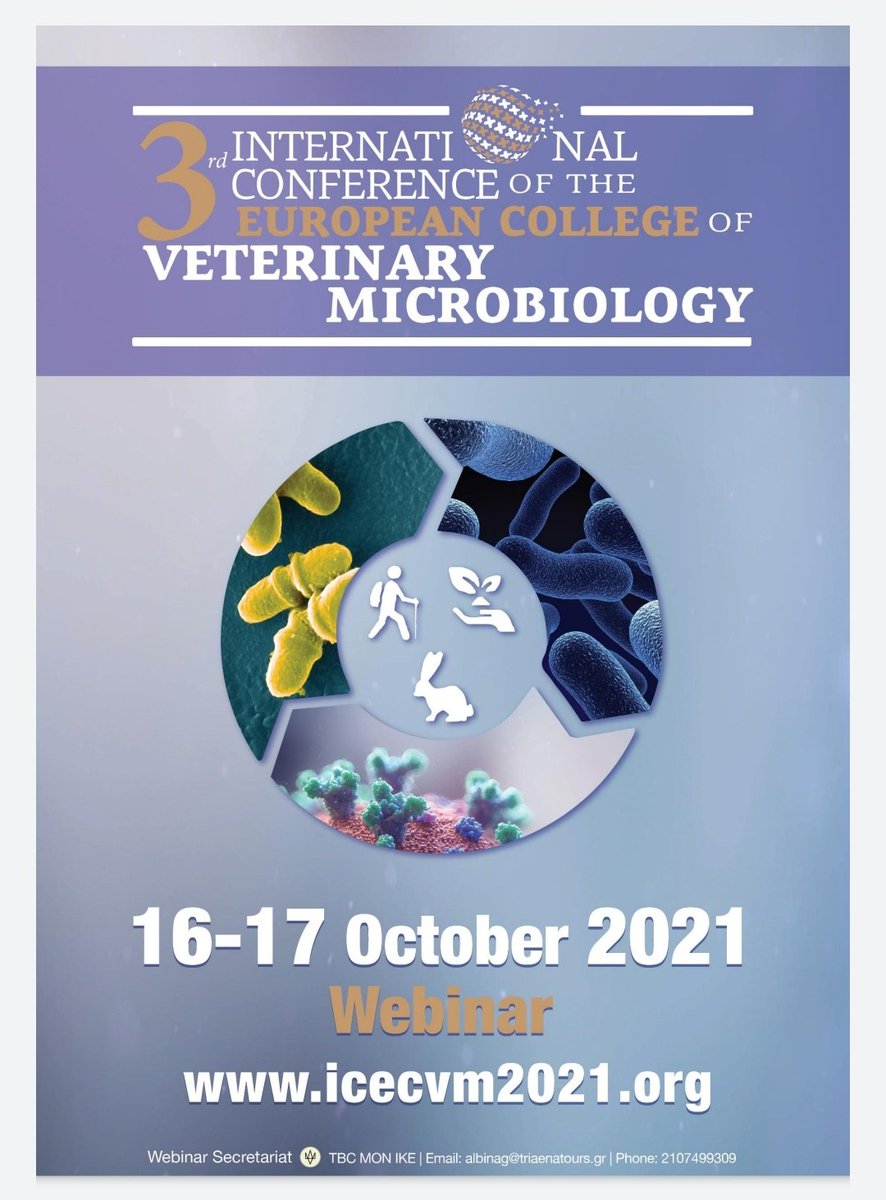 Today at the 3rd Internazional Conference of the European College of Veterinary Microbiology