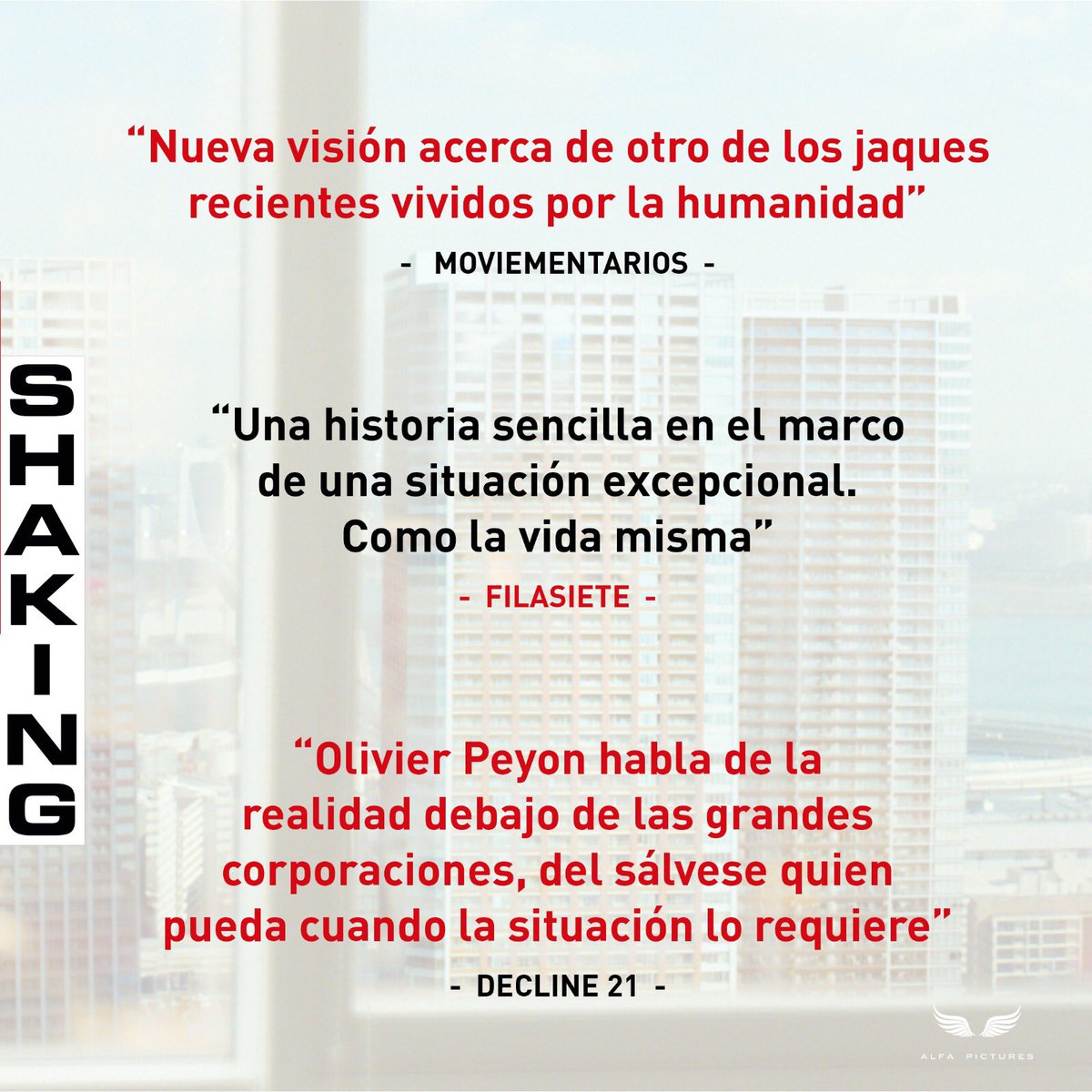 alfapictures's tweet photo. Sin duda uno de los planes para este fin de semana. Tarde de cine con #Tokyoshaking.
#cartelera 🎬
#yaencines🍿
#tokyo 🇯🇵
#fukushima https://t.co/tW9YzwaVJr