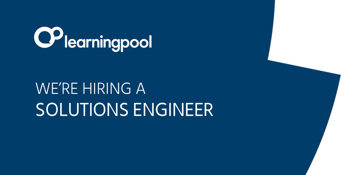 LearningPool's tweet image. We&apos;re hiring!

We&apos;re on the hunt for a Solutions Engineer to support our customers in making the most of our suite of products and solutions. Find out more and apply now: hubs.ly/H0Zt14s0