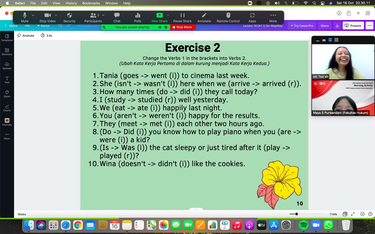 englishforall88's tweet image. Our friend learned #PastSimple in #fun way tonight. You will always love #learning #English if you know how to have fun with it! 😁😄👏🏻📖
__
@englishforall88 #EnglishForAll #online #OnlineEnglishClass #EnglishClass #English #LearningEnglish #EnglishLesson #OnlineEnglishLesson