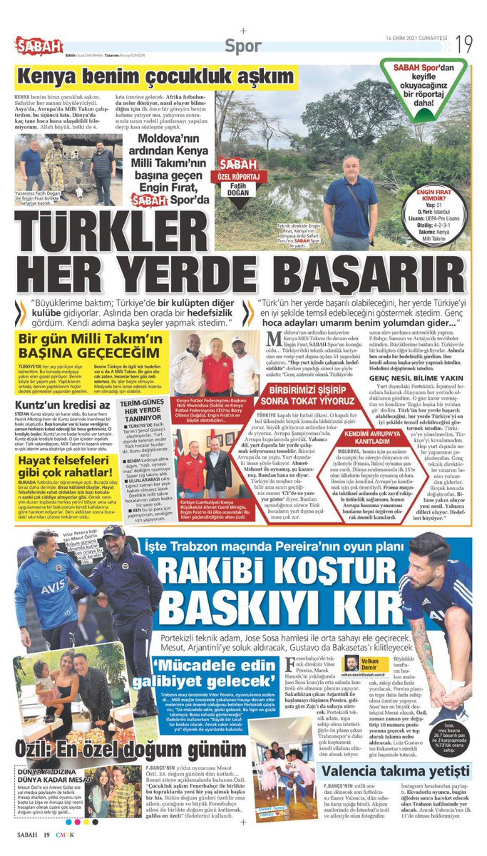 Futbolun uluslararası tarafını deneyimlemek futbolcularımız ve antrenörlerimiz için ne kadar önemliyse, basın mensuplarımız için de bir o kadar kıymetli. <a href="/fatihdogan_38/">Fatih Doğan</a> hem ziyaretiyle bizlere destek oldu hem de deneyimlerini spor severlerle paylaştı. Teşekkürler, başarılar.