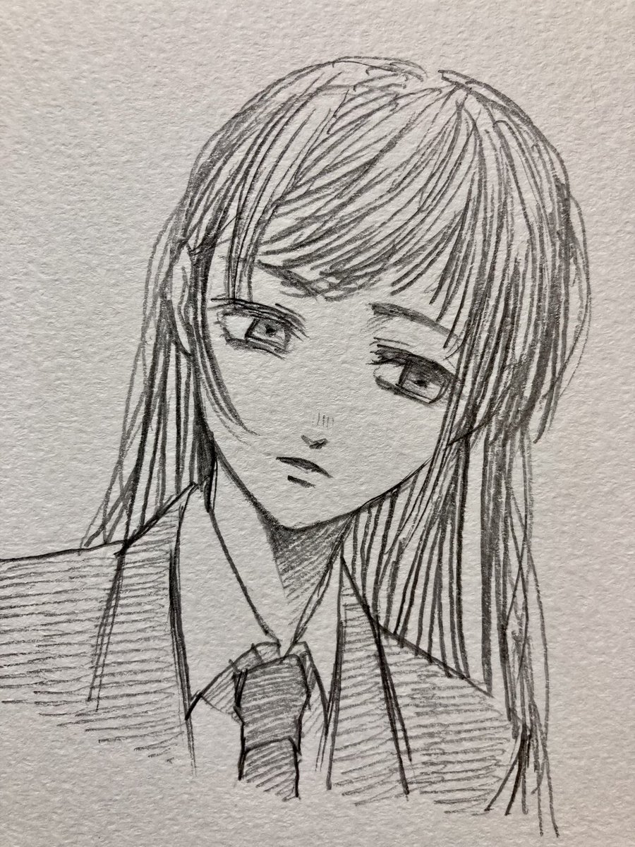 美少女!って感じではないタイプの普通の子イメージで描いてみた  #落書き #rkgk #オリジナル #創作