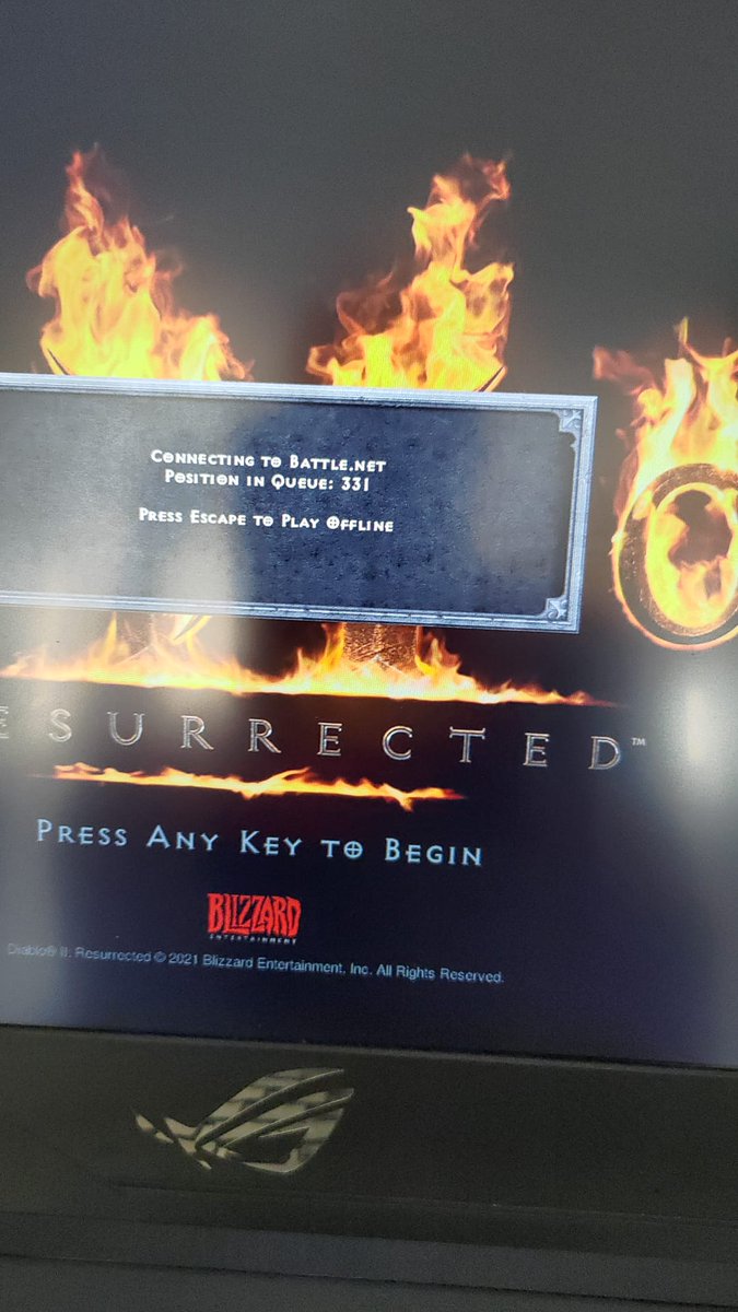 dintch's tweet image. a quick round of  #diablo2... NOT. @Blizzard a small indie company indeed.