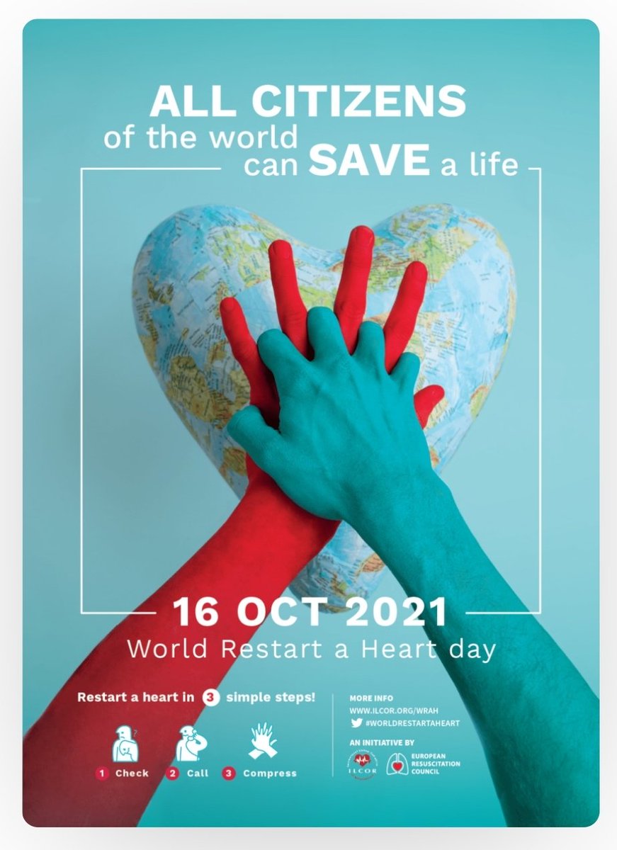 ❤ 🌍 - Vandaag is het 'World Restart a Heart Day 2021'. 

Alleen dit jaar al rukten wij 7 keer uit om @ambulancezorgln te assisteren bij een reanimatie. Dat is nu al meer dan in de voorgaande jaren en onderstreept het belang van het leren reanimeren!

Kun jij reanimeren?