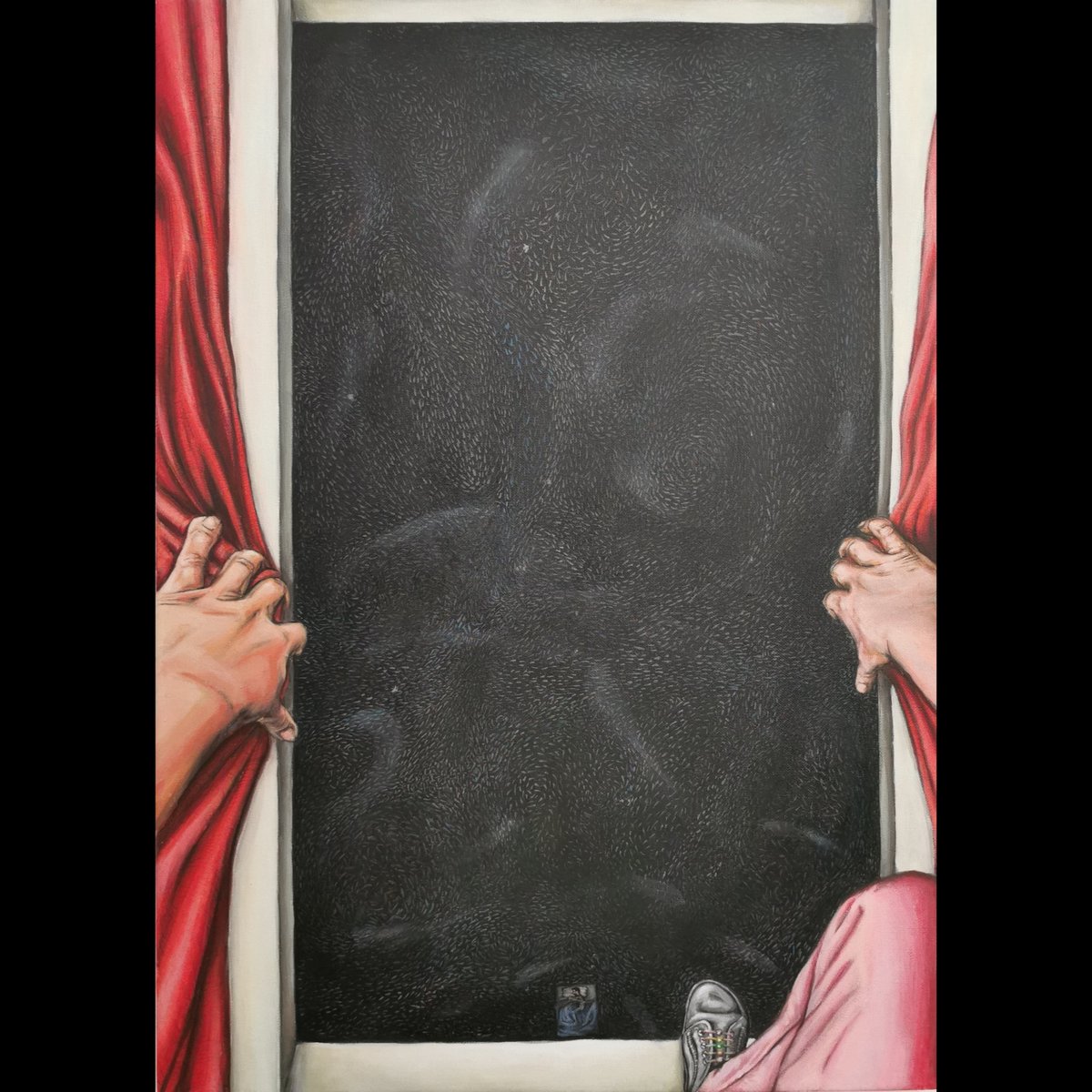 CristiFerkel's tweet photo. New painting
Title: Entanglement
Dimension: 50/70cm
#cristiferkel #visualsnow
#visualsnowcommunity #entanglement #introspection #vibrations #dream #luciddreaming #movingdots #contemporaryart #romanianart #kunstwerk #visualsnowart #visualsnowartist #visualsnowinitiative https://t.co/QD8bkKLaPh