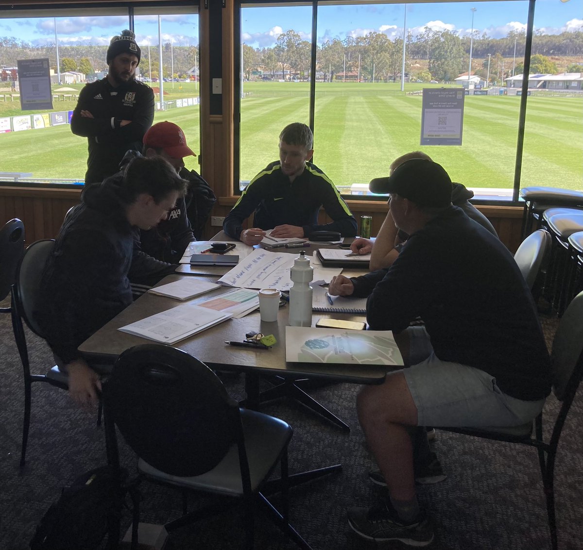 Fortunately pre planned working in North of the State Friday- Sunday- able to Start <a href="/FootballTas/">Football Tasmania</a> Northern C Licence , huge thanks to <a href="/Laun_CityFC/">Launceston City</a> &amp; Alex Aylott for organising facilities, 20 new coaches happy 2 B conducting &amp; commencing a  journey with great group of candidates