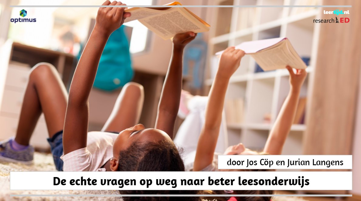 Dank aan de bezoekers van mijn presentatie op de Optimusdag 2021, georganiseerd in samenwerking met #ResearchED. Deze ging over de echte vragen op weg naar beter leesonderwijs. Hierbij de presentatie: leertijd.nl/2021/10/de-ech…