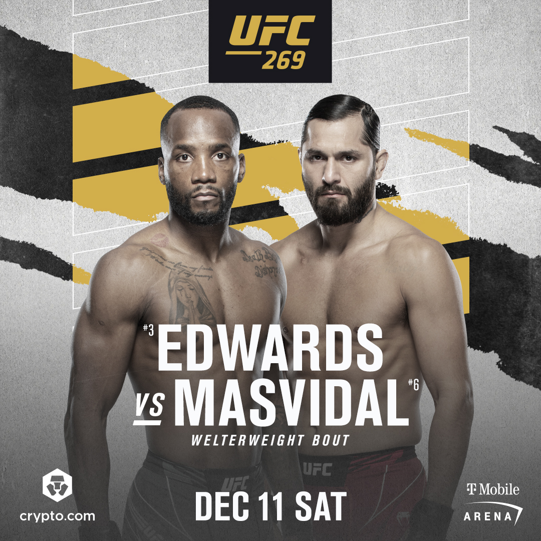 UFC Europe on Twitter: "It's on!! 🔥 Leon Edwards vs Jorge Masvidal is  𝗳𝗶𝗻𝗮𝗹𝗹𝘆 happening at #UFC269! https://t.co/u43cfOc8xV" / Twitter