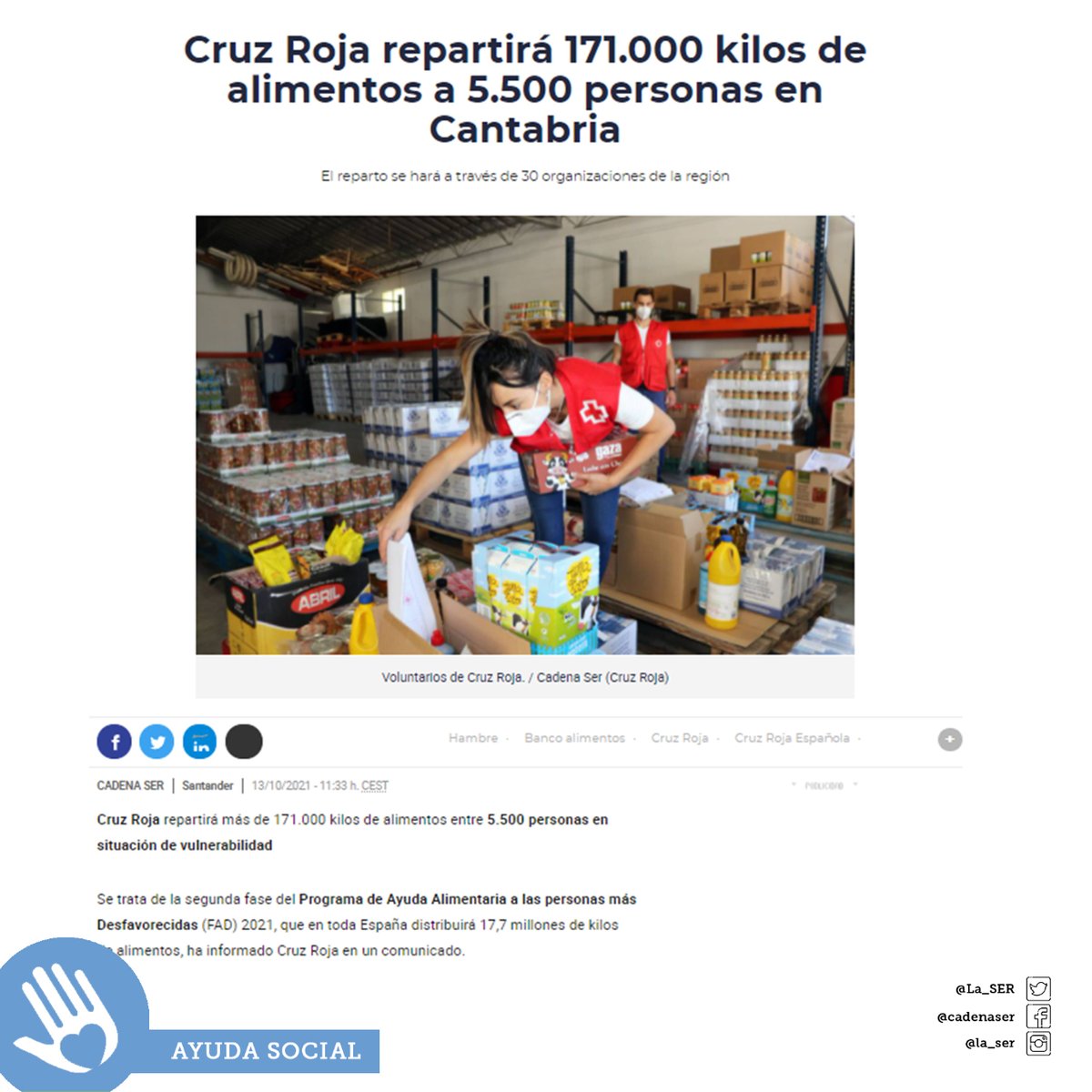 HelpncareSl's tweet photo. ¿Necesitas una chispa de energía positiva para terminar la semana? Para eso estamos 😉 Mirad todos estos casos de solidaridad y altruismo 😌
@elmundoes @LaNota_Positiva @La_SER @tellmesthgood
#solidaridad #noticiaspositivas #noticiassolidarias #positividad #Helpncare https://t.co/xP1asr4JsZ