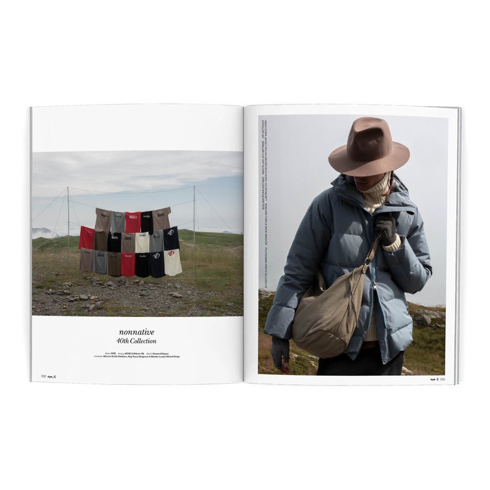 nonnative's tweet photo. ⁡
nonnative
eye_C Magazine No.5 
Autumn / Winter 21 ‘New Dawn’ 
Featuring nonnative cover editorial 
available now 

#nonnative
#eyecmag https://t.co/4iKzurwO7D