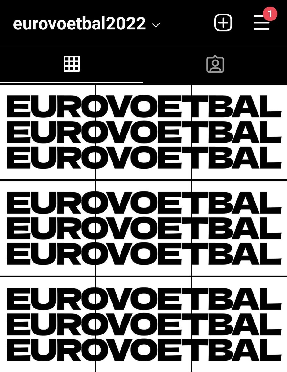 📸 Het is er nu nog wat leeg, maar volg ons ook vooral op Instagram! 👇

instagram.com/eurovoetbal202…
