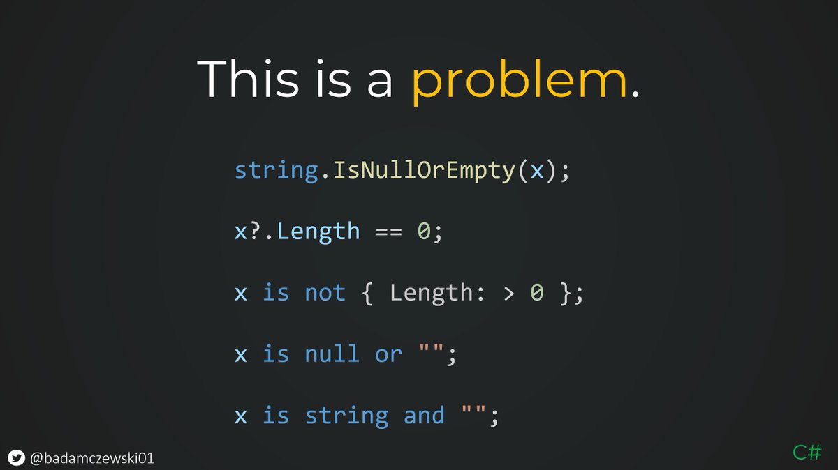 badamczewski01's tweet image. I find this to be a problem in C#
#dotnet