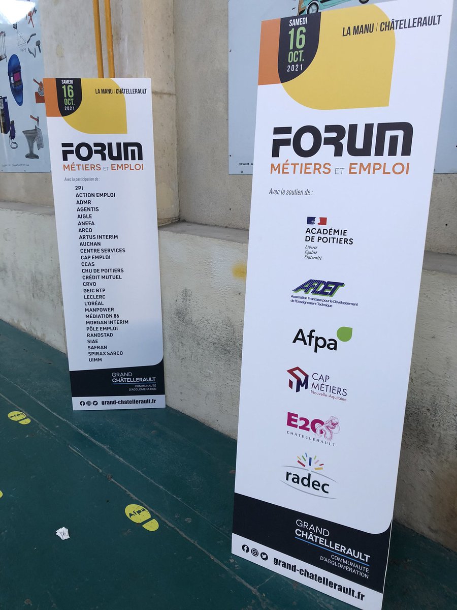 jpabelin's tweet photo. [Forum métiers &amp; emplois à la Manu]
Grand succès : collégiens &amp; lycéens de Grand-Châtellerault et grand public ont répondu à l’invitation pr découvrir les métiers et emplois disponibles des entreprises châtelleraudaises . Merci au service Eco @CAChatellerault et aux participants. https://t.co/oDO7yrCnli