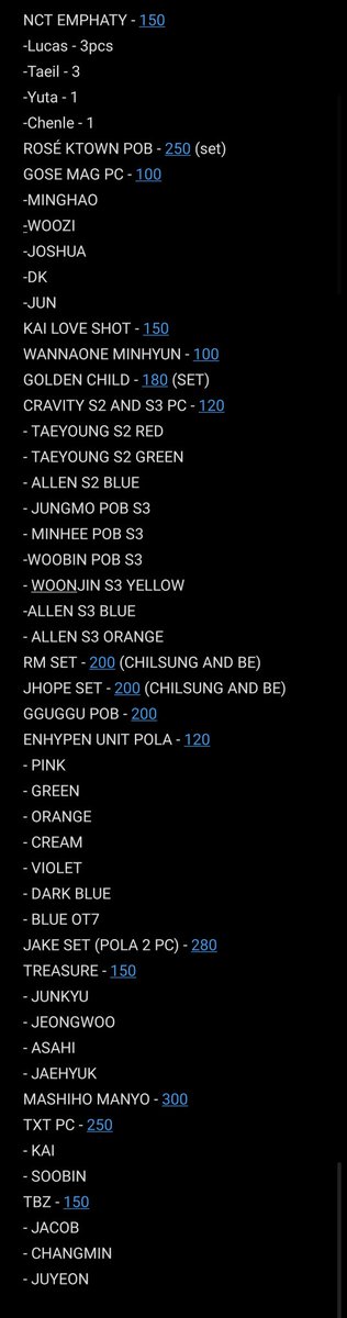Clover_Kshop's tweet photo. #CLOVER_ON

RANDOM PC'S (RESERVATION) 

PRICE ON THE SECOND PIC

🐼 DOP : ONCE PACKING MATERIALS IS ALREAY ONHAND
🐼 1-3 DAYS SHIPMENT AFTER PACKING
🐼 MOP : GCASH

DM ME TO CLAIM https://t.co/IVniyehcXT