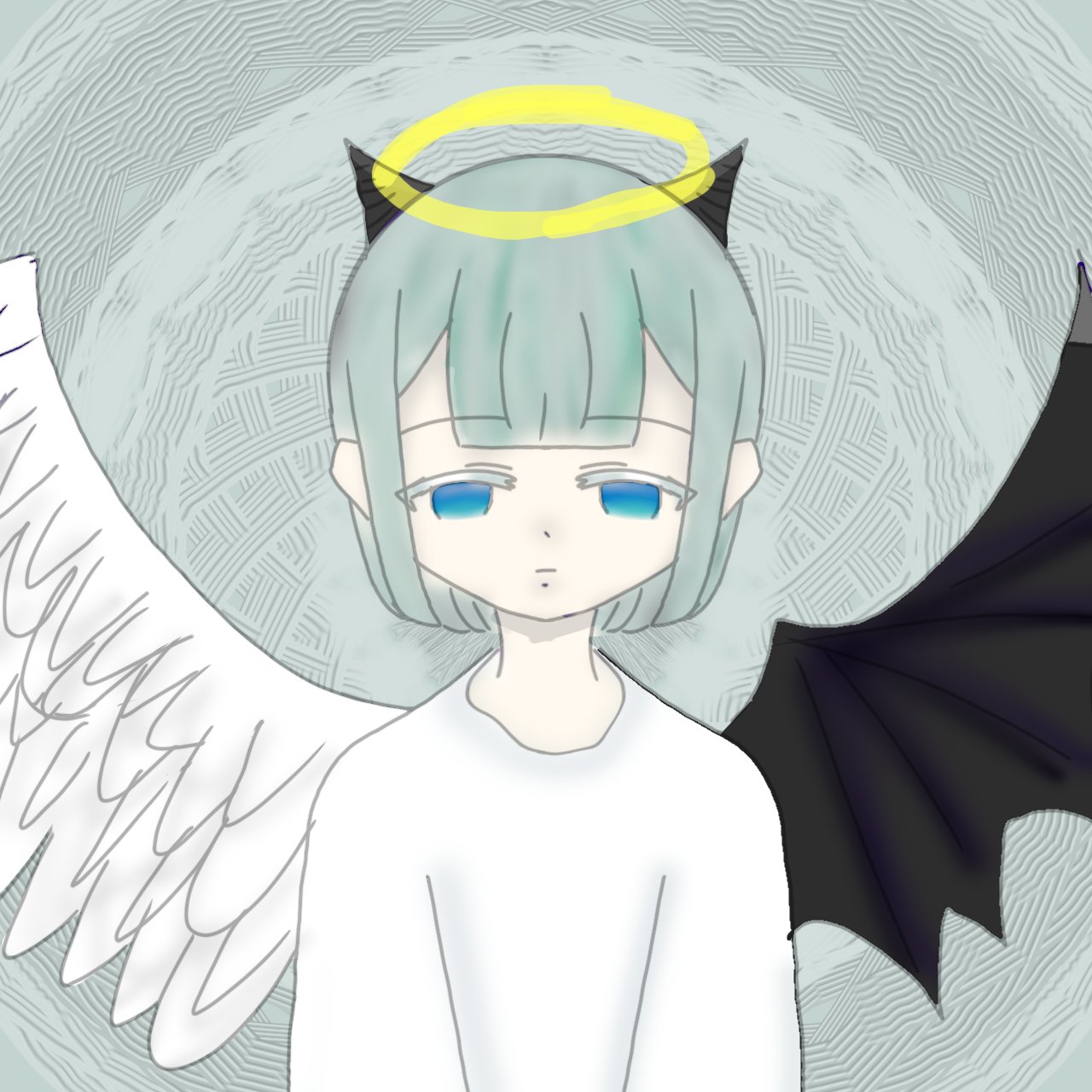 うさぎ 天使にしては悪すぎて 悪魔にしては優しすぎた子 男か女かは俺にもわからん イラスト イラスト練習中 イラスト練習 イラスト好きな人とつながりたい 天使 悪魔 中性 T Co Jew9bn6k8u Twitter
