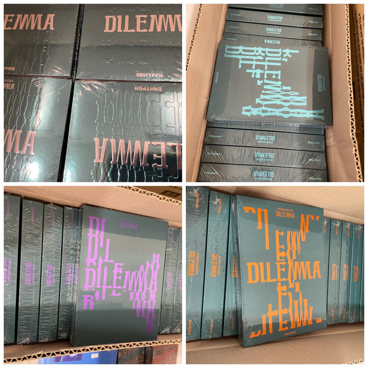 Kpopmkt3's tweet photo. [NEW ARRIVAL] ENHYPEN Album Vol.1 [DIMENSION : DILEMMA]. Email will send to those who have secured their pre order with payment after sorting out. Thank you for your purchase:) https://t.co/kjpUb3lrWn