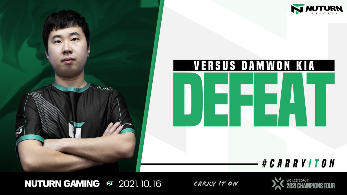 NuturnG's tweet photo. APAC Last Chance Qualifier - Lower Bracket Round 4
NUTURN Gaming 𝟬 : 𝟮 DAMWON KIA

#NUWIN #NUTURN #누턴 #CARRYITON #발로란트 #VALORANT #VCT #LCQ https://t.co/WnQZpSPnOS