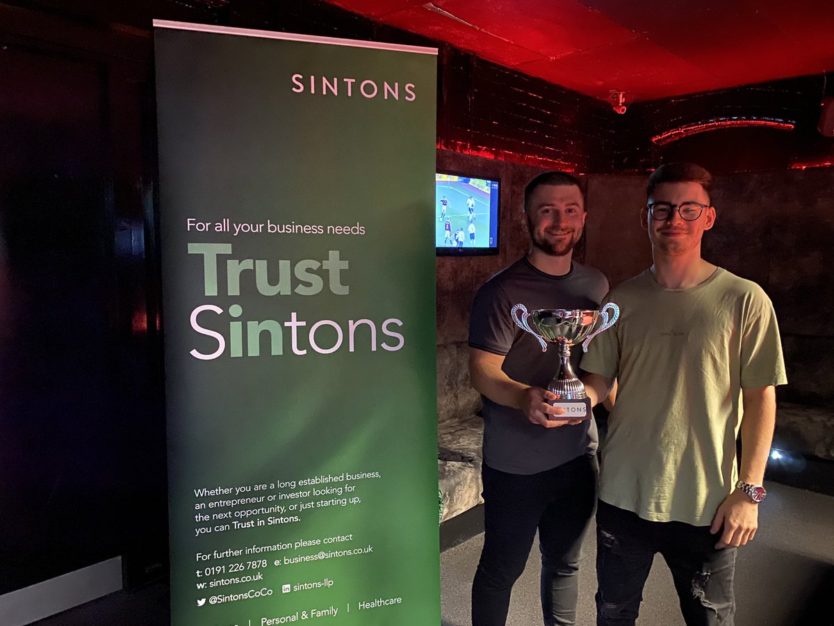 Saffron Sinclair (@sinclairsaffron) on Twitter photo Thank you to everyone who attended the <a href="/SintonsLaw/">Sintons LLP</a> Charity Pool Night in aid of raising money for <a href="/ChildCancerNTH/">Children's Cancer North</a>! A great night was had by all.
Special thanks to <a href="/SpotWhite8/">Spot White</a> for providing a great venue and congratulations to our tournament winners! 🏆 Thank you to everyone who attended the <a href="/SintonsLaw/">Sintons LLP</a> Charity Pool Night in aid of raising money for <a href="/ChildCancerNTH/">Children's Cancer North</a>! A great night was had by all.
Special thanks to <a href="/SpotWhite8/">Spot White</a> for providing a great venue and congratulations to our tournament winners! 🏆