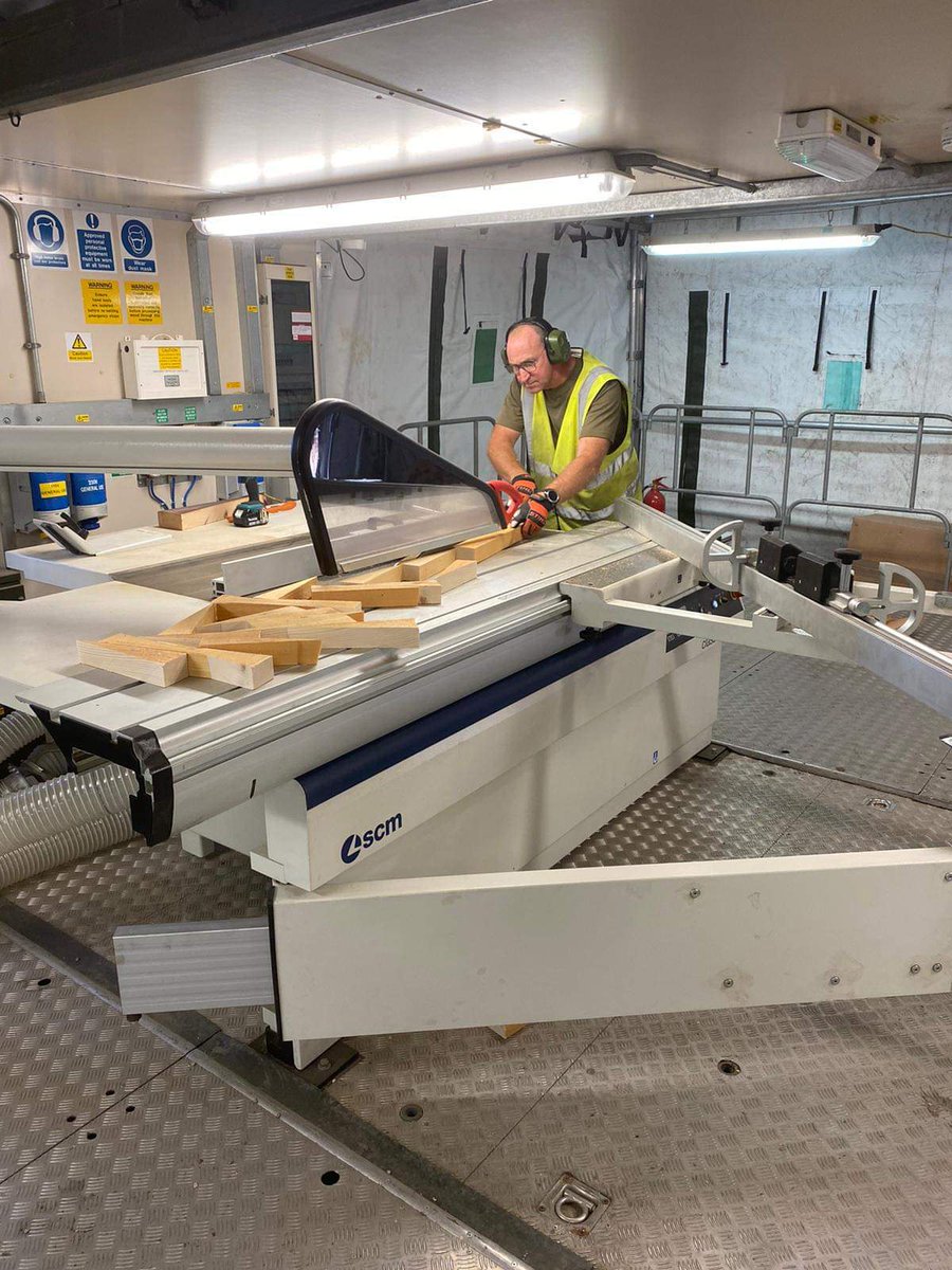 Kinloss_Bks's tweet photo. The DEPLOYABLE ENGINEER WORKSHOP.
The jewel in our crown is deployed to Cyprus in support of 36 Engr Regt JFEE. #Humphrey 🐪
@ASengaged https://t.co/4vcyfQhoQv