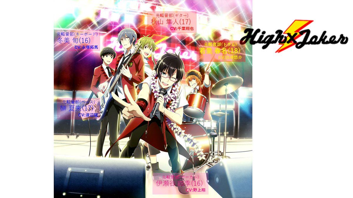High×Joker(ハイジョーカー) ハイジョ 軽音楽部 伊瀬谷 四季(いせや