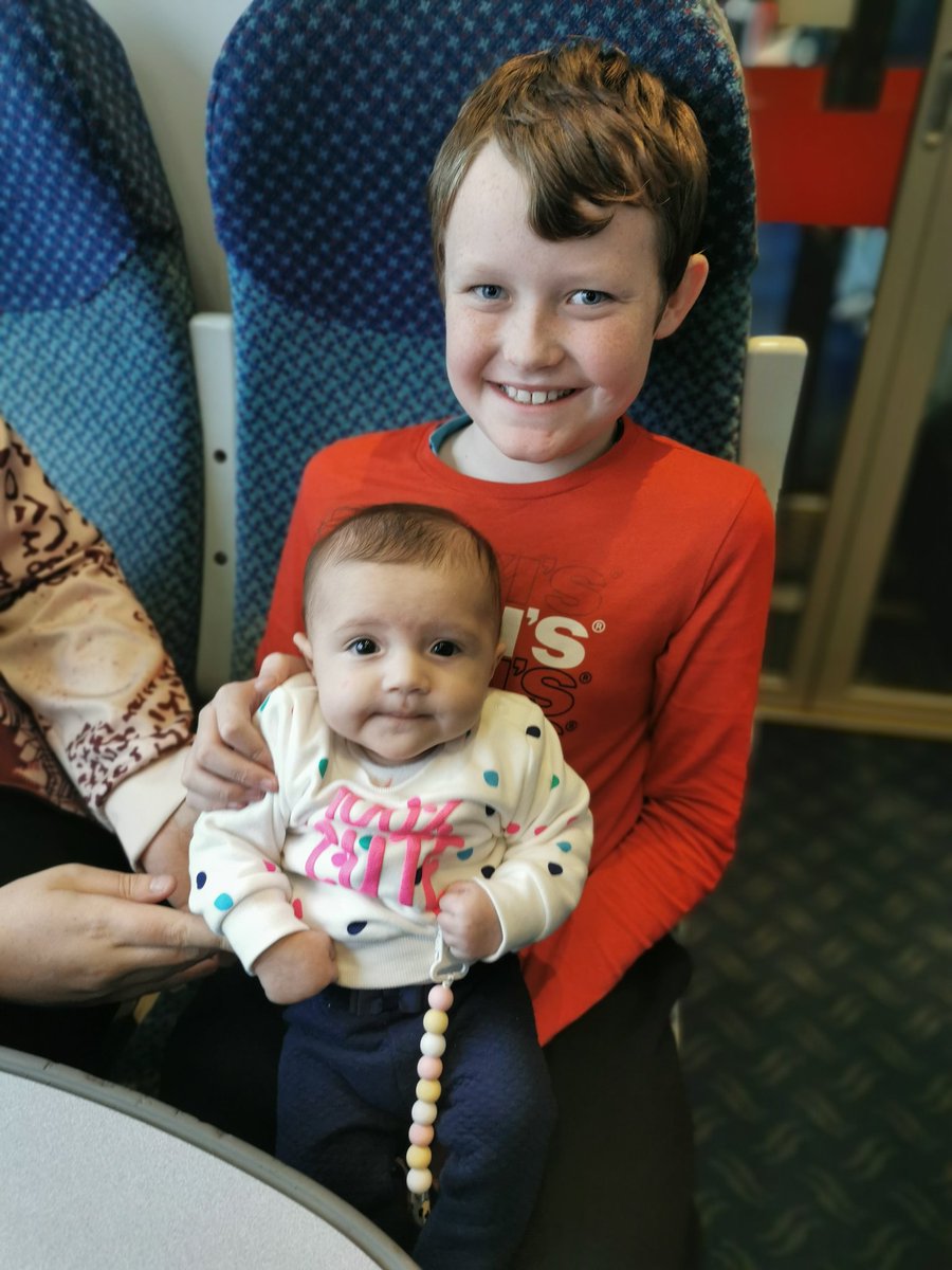 buzzhornet's tweet photo. #tootforzach taking his new sister, #tootfordaisy on her first @Translink_NI adventure #smartmovers https://t.co/rYX8Sxkyju