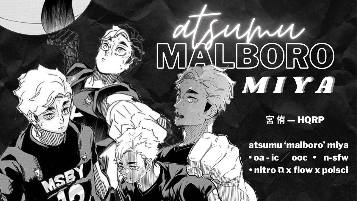 at6umu's tweet photo. ⠀

            atsumu malboro https://t.co/O9IpsZCnGr
            —— not new to #hqrp 
            old acc got locked. —
            like ╱ rt to be moots. https://t.co/OXkaGc0W6O