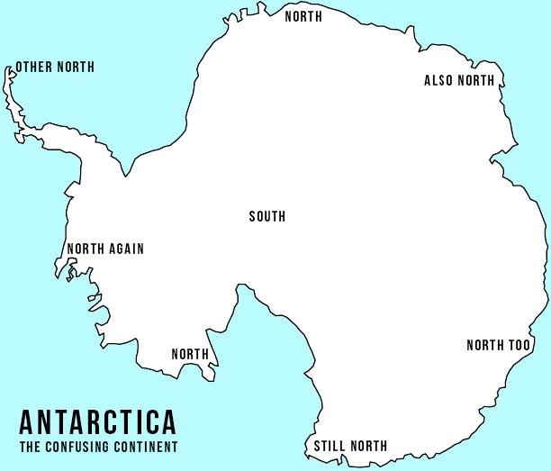 TerribleMaps's tweet image. Antarctica, the confusing continent.
