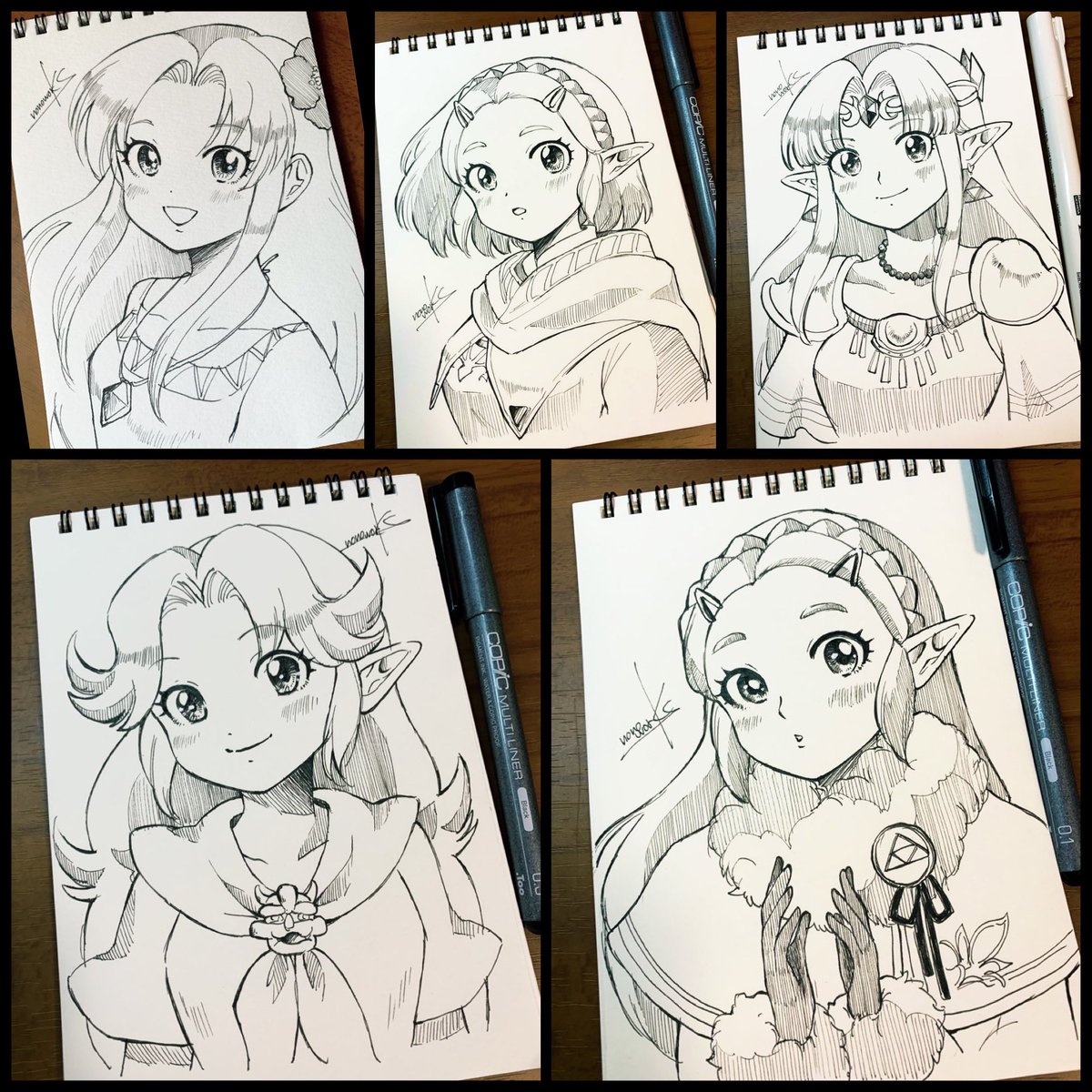 今週のペン画まとめ🖋
#Zelda 