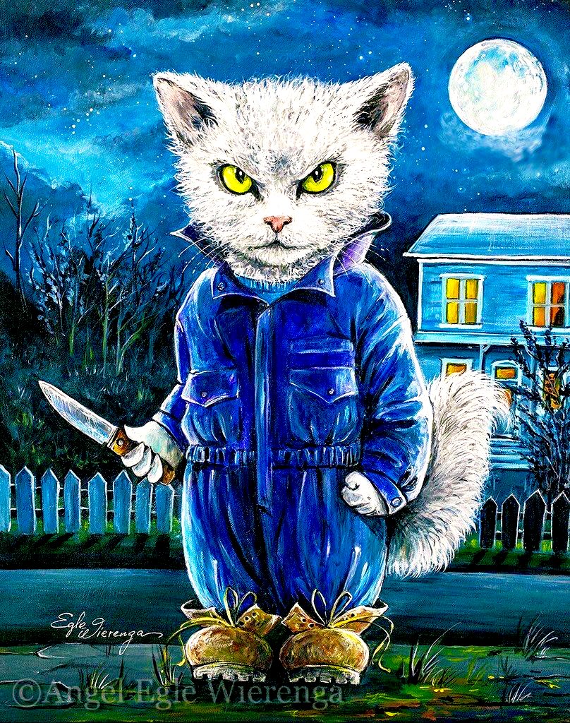 1carolinagirl's tweet photo. 🔪🍭🎃Happy #Caturday #HorrorFamily🎃🍭🔪 https://t.co/LocYEpk61c
