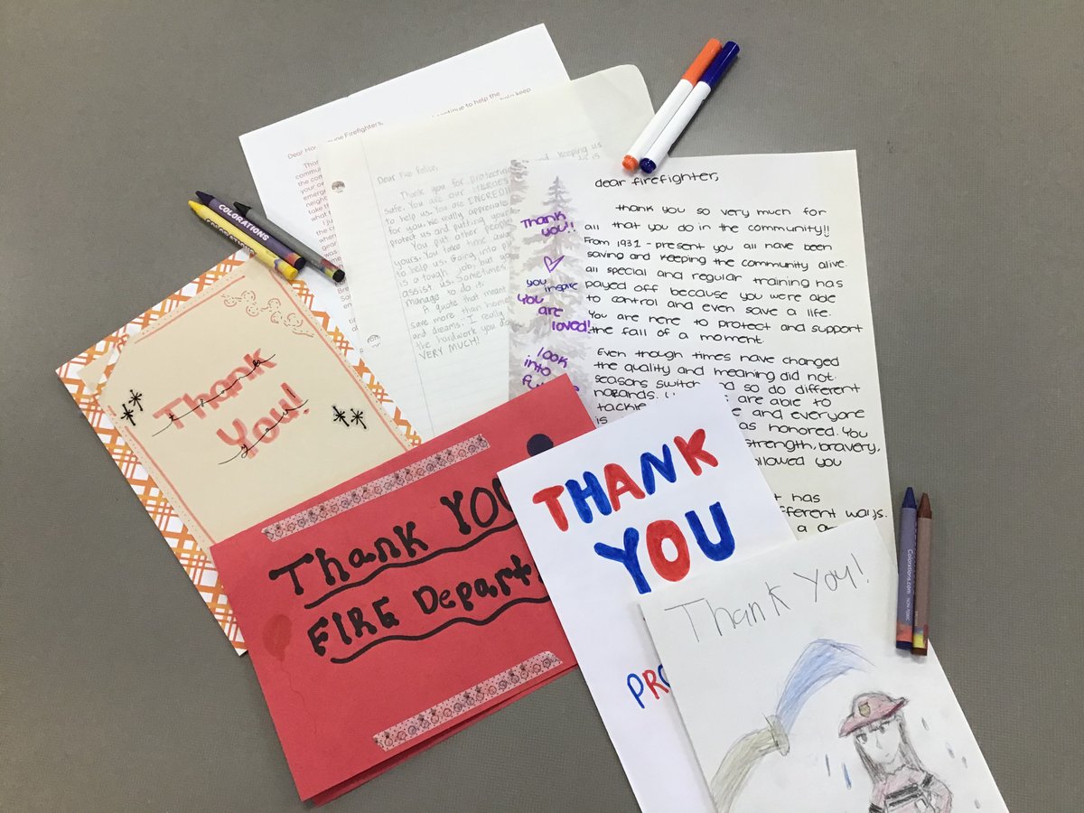 HauppaugePL's tweet photo. Please come down to the library and participate in The Great Give Back today between 10am-2pm. We’re creating cards thanking our local firefighters. Pick up a nifty sticker and snap a selfie to show you were here! #HauppaugeLibrary #GreatGiveBack #LibrariesGiveBack https://t.co/3mTQZwOIZH