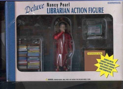 FakeLibStats's tweet photo. The 3rd most commonly made item on a library's 3-D printer is accessories for everyone's Nancy Pearl action figures https://t.co/TvkjED1tpE