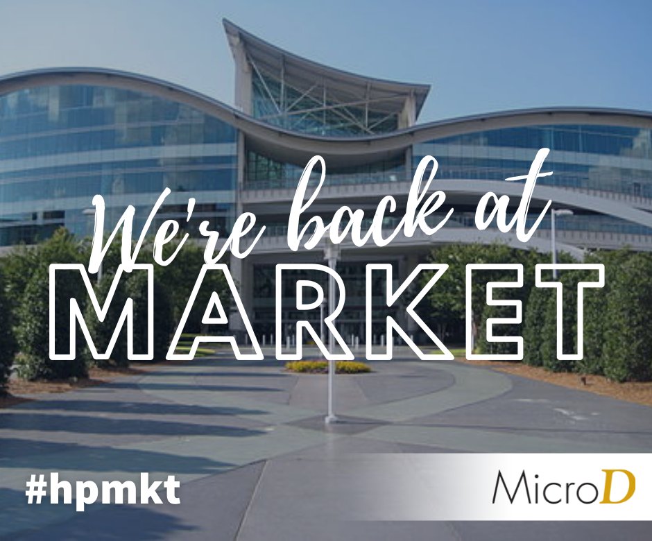 MicroDInc's tweet photo. MicroD is in person at High Point Market! Come to the booth in the RRC, meet the team, and hear about everything new that can help your business. #hpmkt https://t.co/taOlQrLCwA https://t.co/RKCmFGXLQS