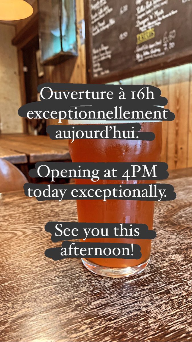 FYI! See you at 16h! 🍻