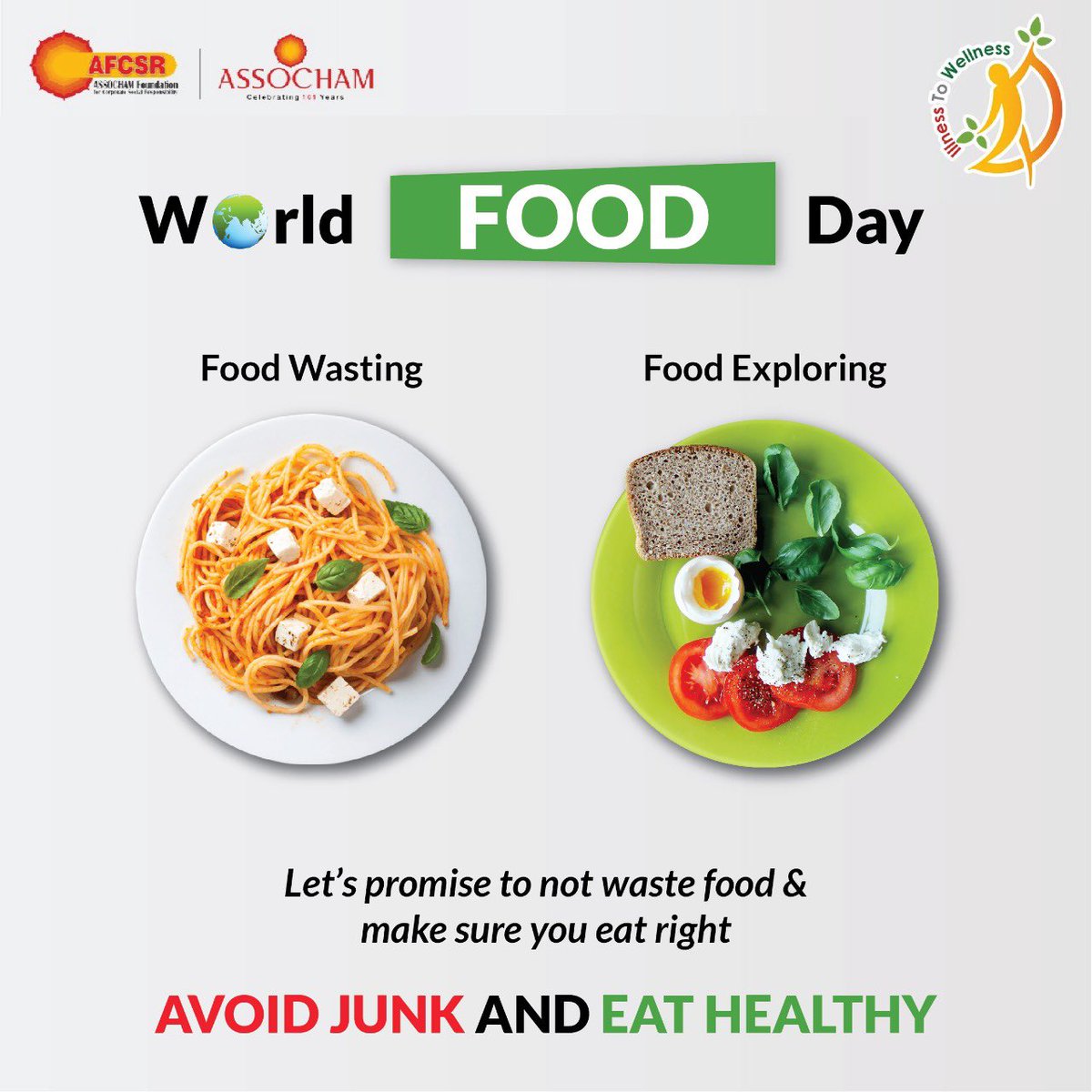 itwsays's tweet photo. Today is #WorldFoodDay2021
Letโs create a more sustainable environment & reduce wastage of food.
Celebrating this day to recognise the importance of food and improving eating habits.
#WorldFoodDay #eathealthy #junkfood #stopeatingjunk https://t.co/9IyG0hO4oZ