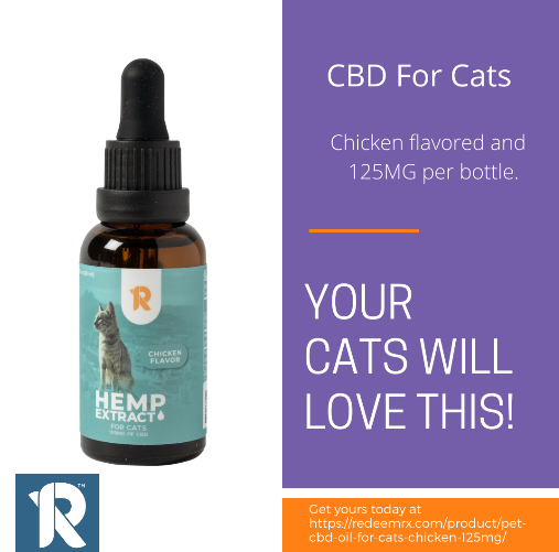 RedeemRx's tweet photo. Your cats will love this oil. Each bottle contains 125mg of oil and helps with anxiety, pain, and sleep. It's their purrfect relief and it comes in chicken flavor. Get it now. The link is in the bio.
#redeemrx #redeemcbd #cbd #cbdmatters #petcbd https://t.co/oMeWcNjNTv