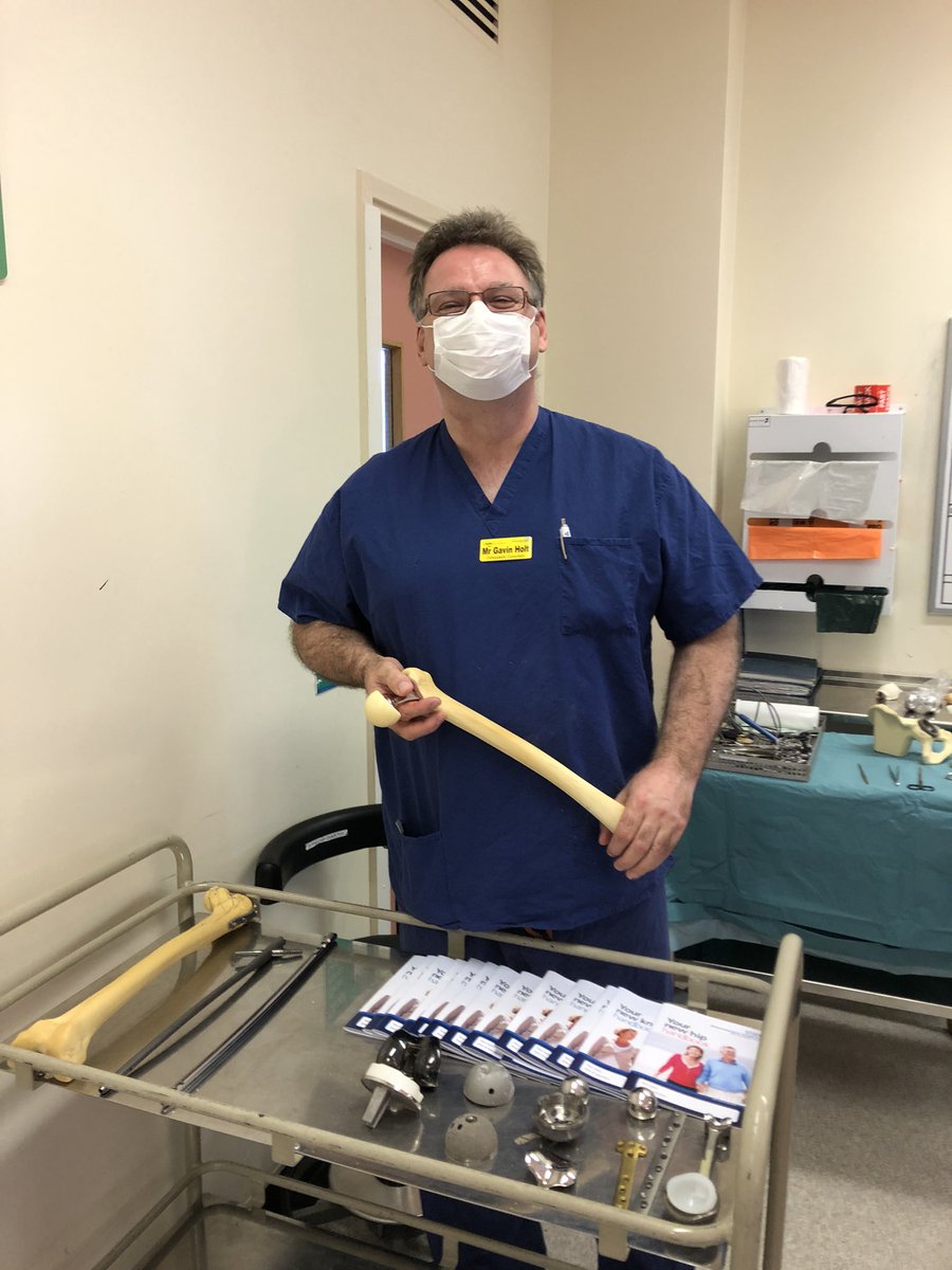 Mr Holt sharing his expertise in Orthopaedics. Mr Holt says ‘it’s all about the team and I couldn’t do my job without the Nurses, ODPs and HCAs’ If you are interested in becoming part of the team please contact us at ghn-tr.pdttheatres@nhs.net <a href="/gloshospitals/">Gloucestershire Hospitals NHS Foundation Trust</a>