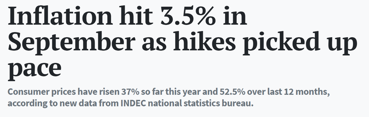 ... and then there is #Argentina.

#inflation