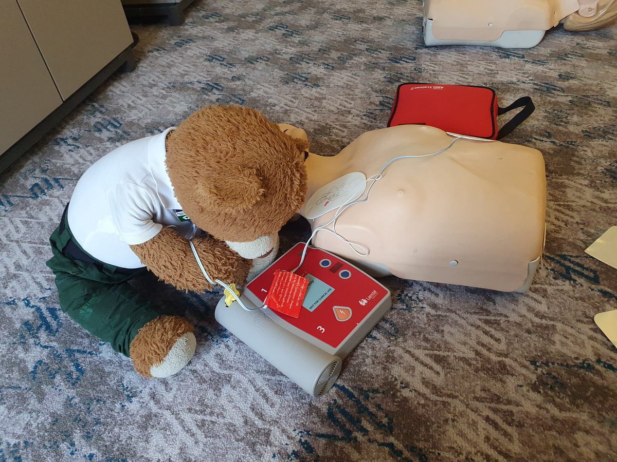 Today is #RestartAHeartDay here I am showing you how #shockinglyeasy it is to use an #AED
1. Turn it on
2. Stick pads to bare chest
3. Follow instructions as the #AED will talk you through the rest!
Visit studentfirstaid.co.uk/?a=23150
To learn #CPR for free! #bearswithjobs
