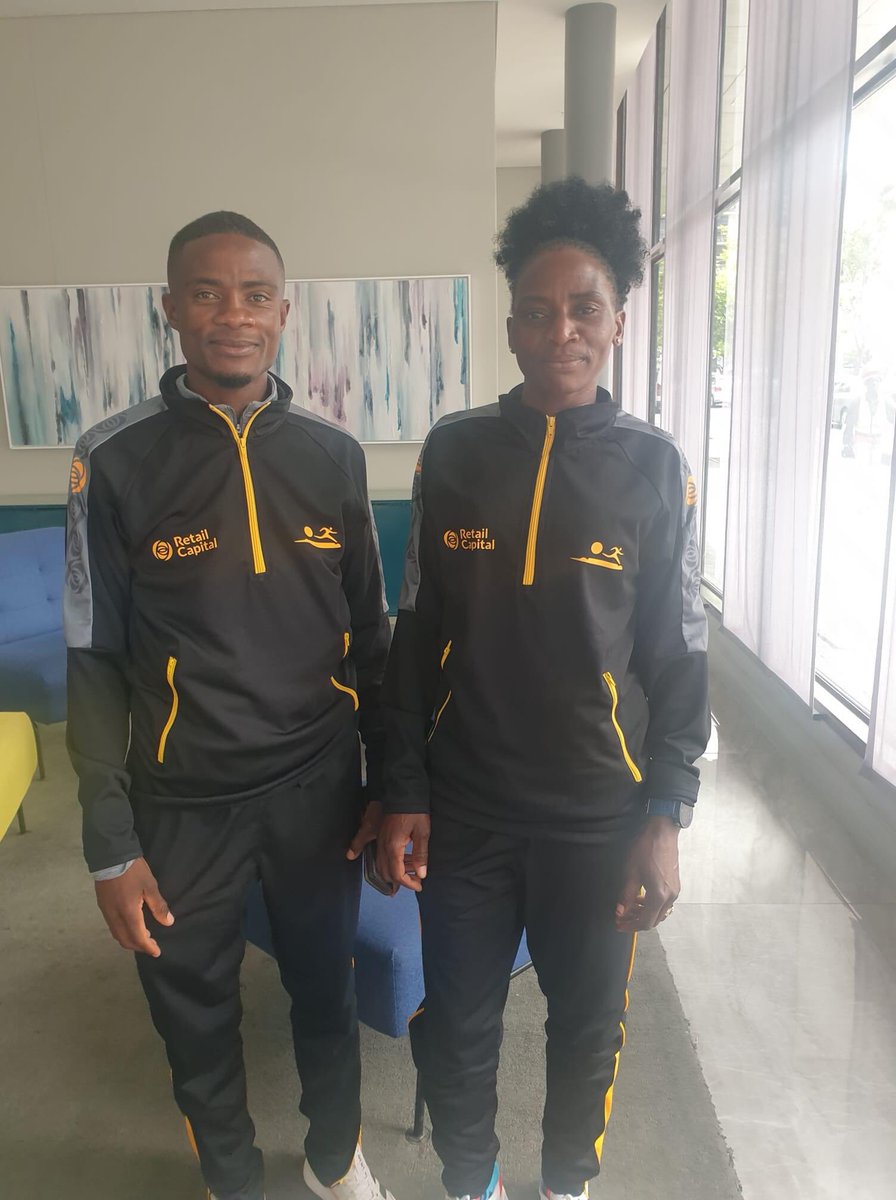LangaAthletics's tweet photo. Retail Capital Langa AC going international, welcome Alina Armas and Paulus Iyambo, from Namibia 🇳🇦, proudly representing Retail Capital Langa AC tomorrow at the Cape Town marathon, look out for them in the top 10.
#YourVisionOurBelief
#langarunningclub
#RetailCapital https://t.co/ctv1SGoc5m