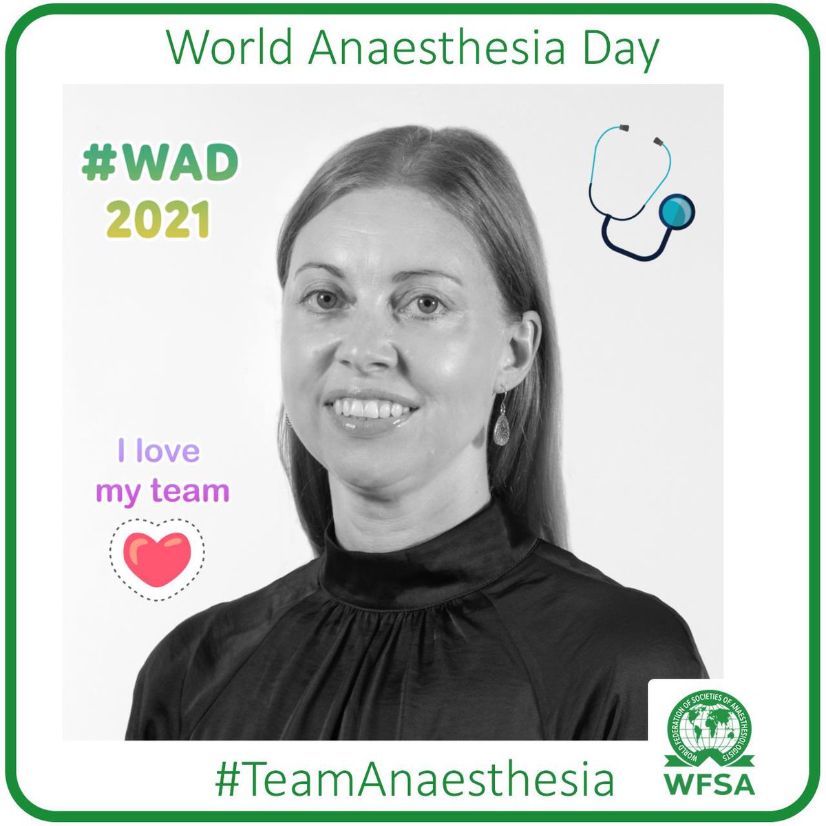 Teamwork is key to safe anaesthesia! Happy World Anaesthesia Day 🌎 #WAD2021 #TeamAnaesthesia @wfsaorg