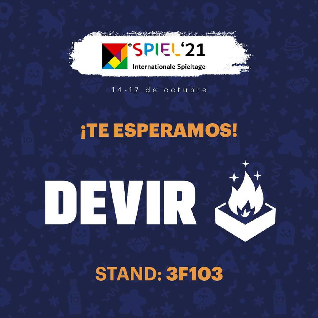 Siete in gita a Essen? Avete già visitato lo stand #DEVIR ?
NO??? SBRIGATEVI, LA FIERA TERMINA DOMANI!!
TI ASPETTIAMO!

 #Spiel21 #Spiel2021 #Messe21 #Messe2021